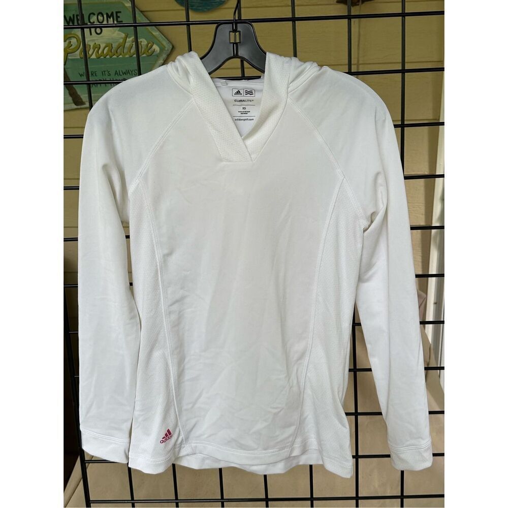 Adidas ClimaLite Golf Hoodie Womens XS White